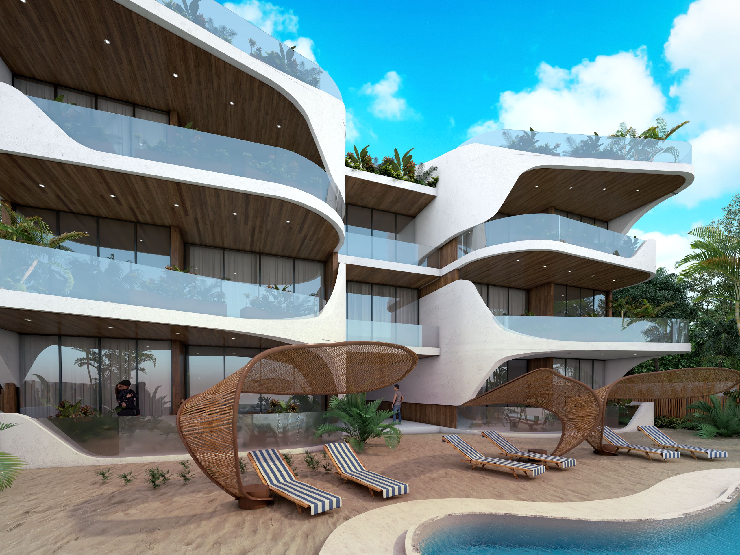 b oceanfront real estate in tulum tankah 52 pool