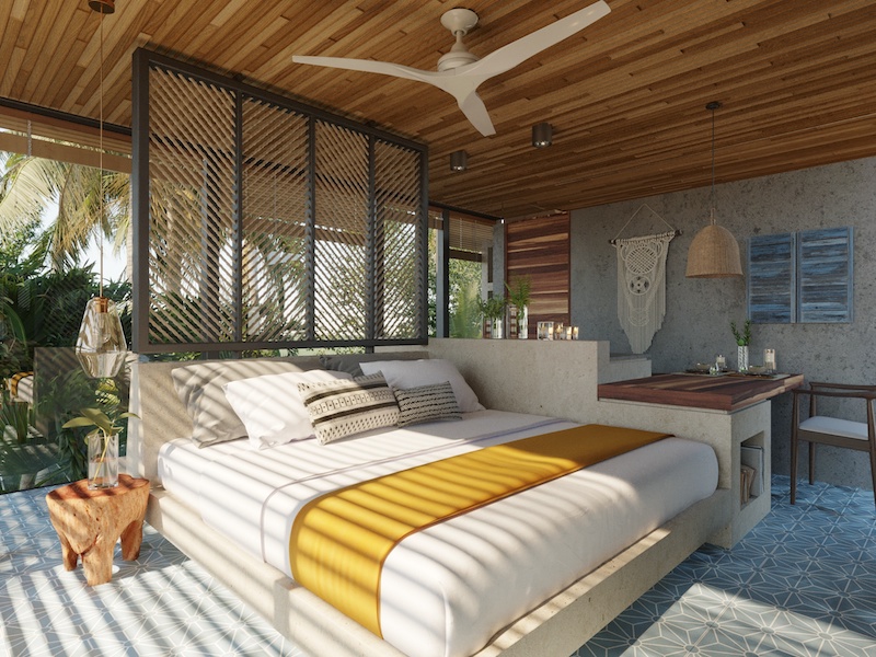 b lofts for sale in tulum chay bedroom