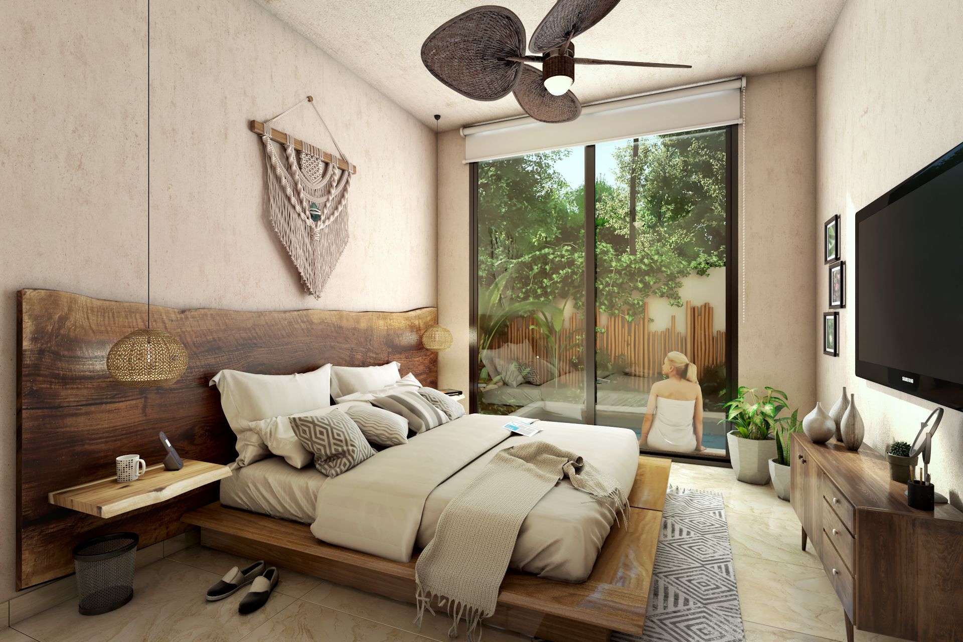 c condos in tulum botanica master bedroom