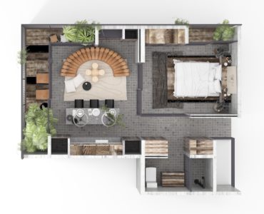 f lofts for sale in tulum jungle lofts layout dept 1
