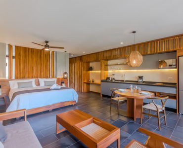 g miraluna luxury condos for sale in tulum studio living area