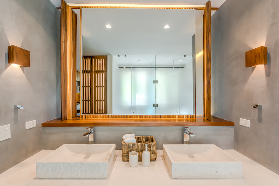 k miraluna luxury condos for sale in tulum studio bathroom