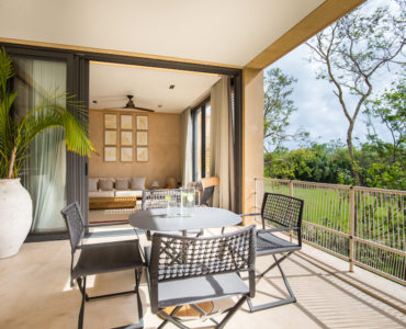 n palm villas luxury houses in playa del carmen guest bdrm terrace