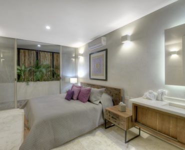 i artia condos en venta en tulum recámara y balcón min