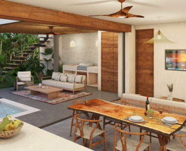 a houses for sale in tulum atman village living room