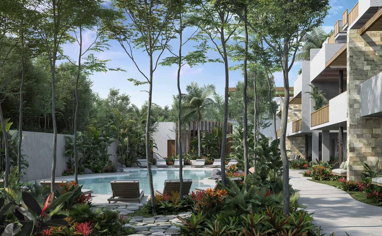 g real estate tulum baobab pool