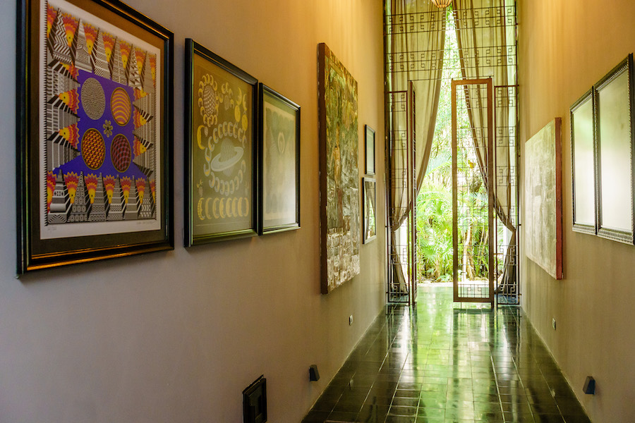 luxury real estate in aldea zama tulum art house entry