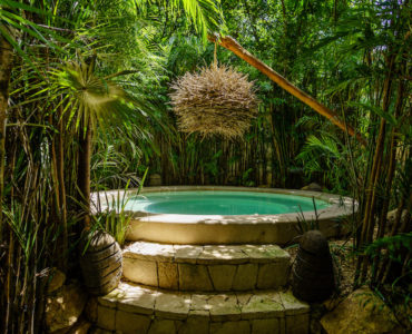 luxury real estate in aldea zama tulum art house soaking tub
