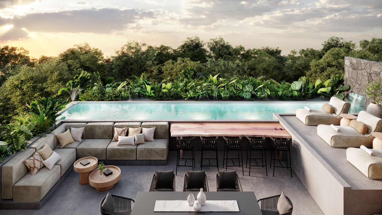 condominios en venta en tulum selvazama brahma rooftop con alberca privada