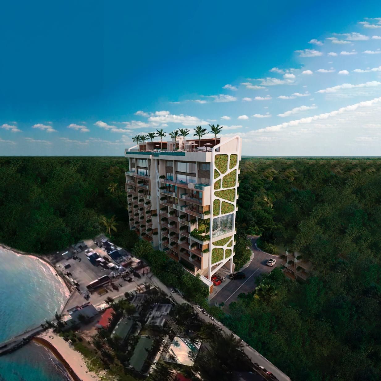 departamento en venta puerto morelos alux 33 edificio verde