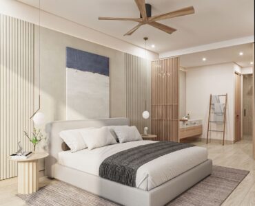 propiedades frente al mar en venta en puerto morelos sole blu habitación con ventilador