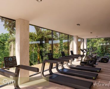 departamentos de playa en venta en playa del carmen hoxul gimnasio con eliptica y caminadora