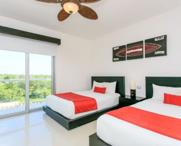 exclusivo departamento de 2 habitaciones en venta en mareazul playa del carmen recámara de huéspedes