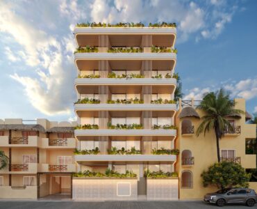 condos en venta en playa del carmen costera mamitas fachada