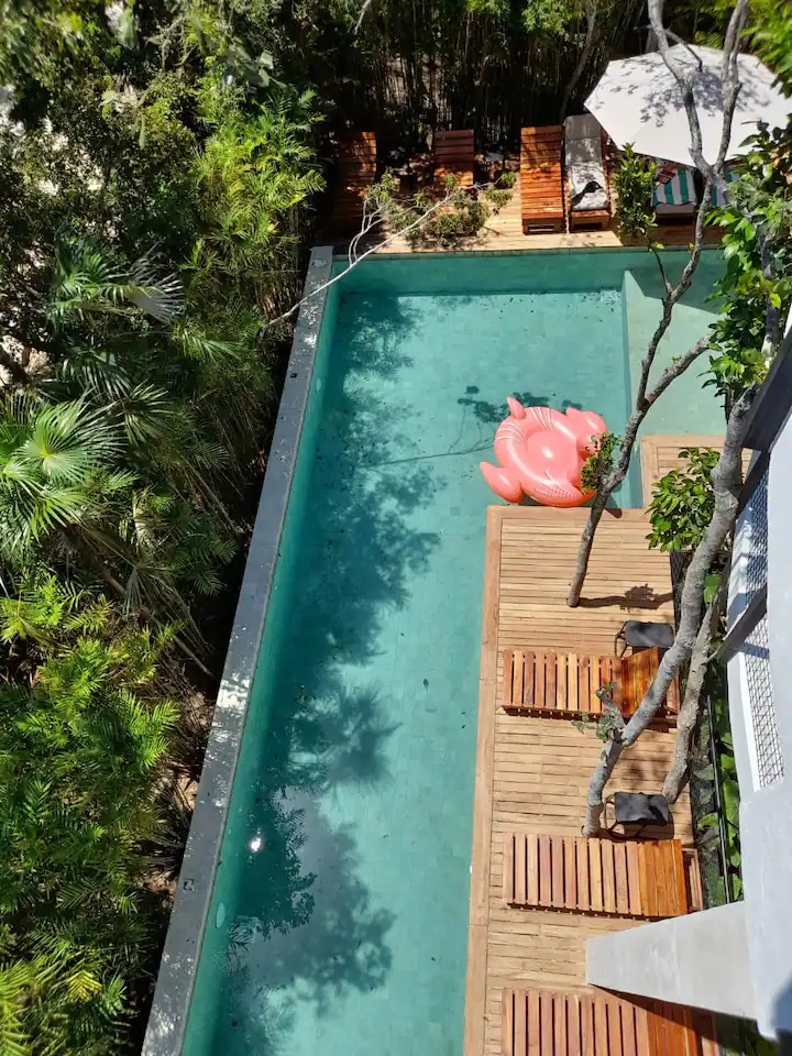 townhouse de 4 recamaras en venta en tulum mun alberca comun