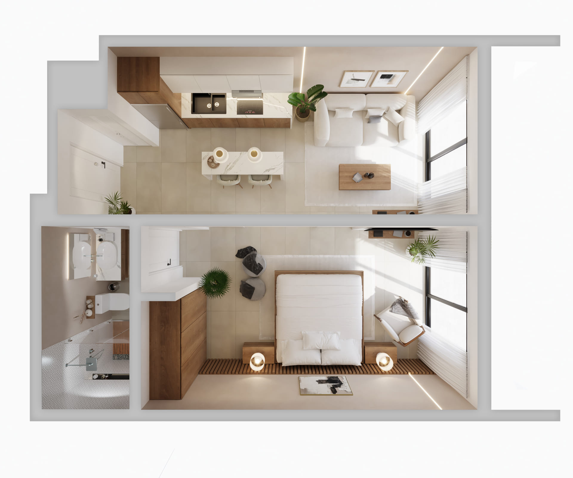 condos for sale in playa del carmen zen park one bedroom layout