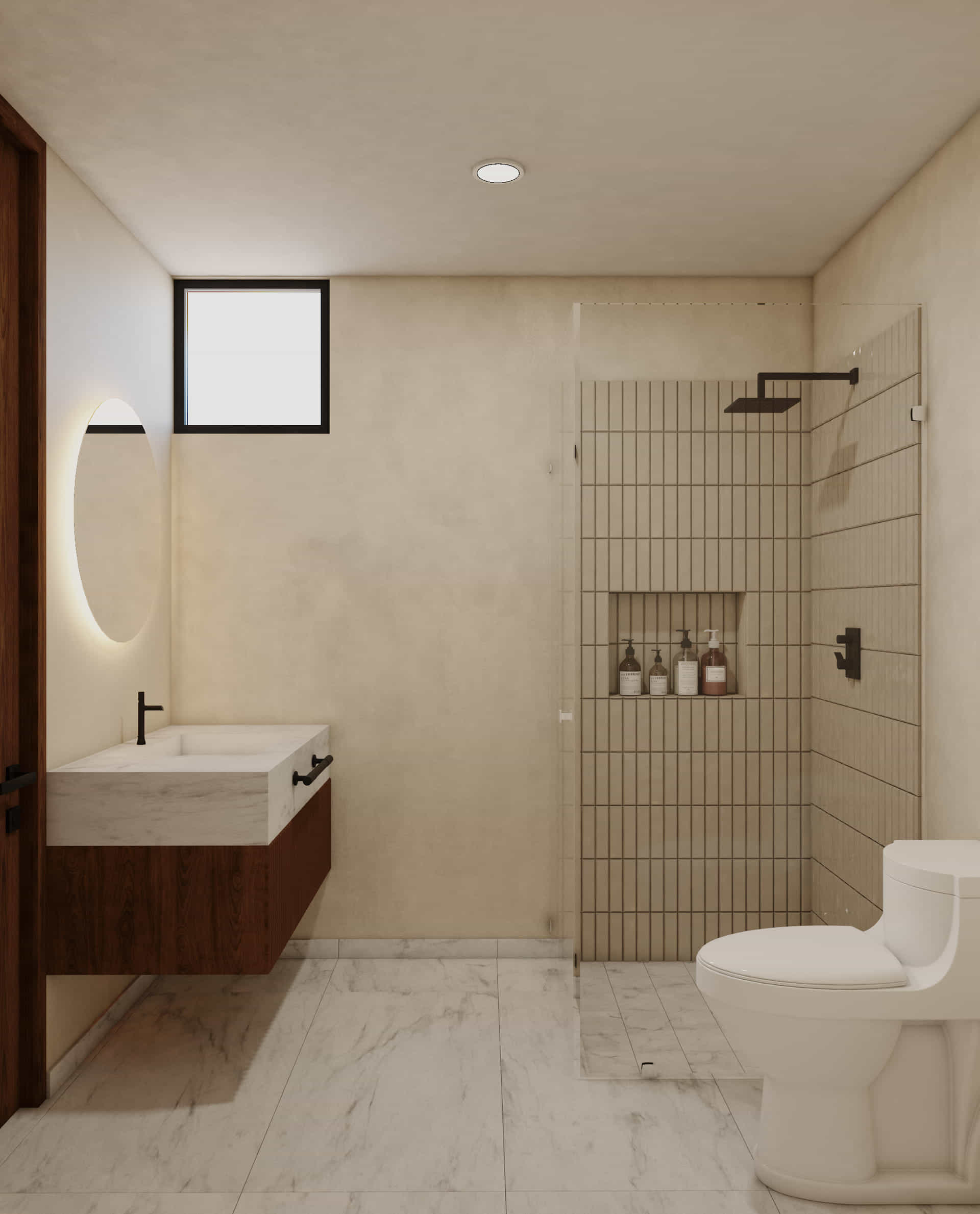 real estate puerto morelos piedra de mar one bedroom condo bathroom