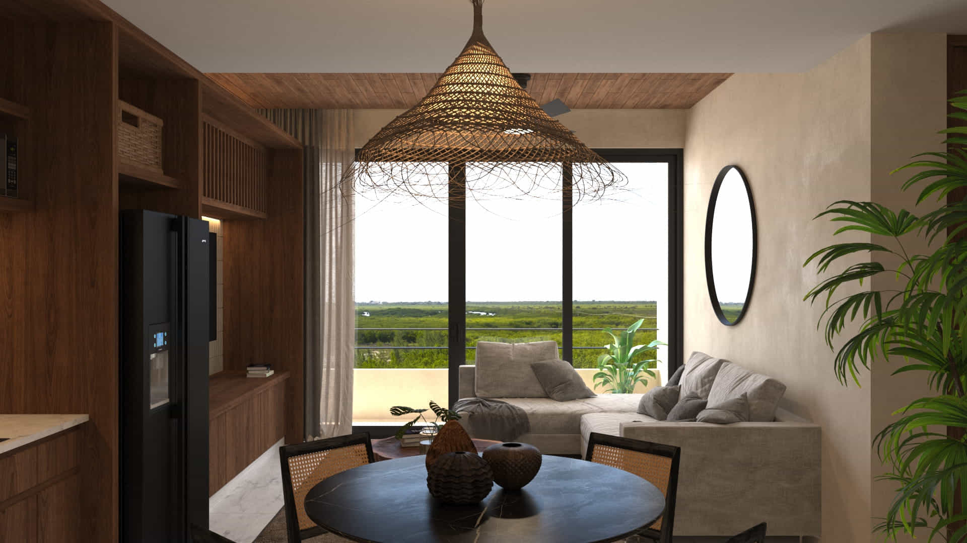 real estate puerto morelos piedra de mar social area living room 2 bedroom condo