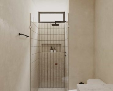 real estate puerto morelos piedra de mar studio bathroom