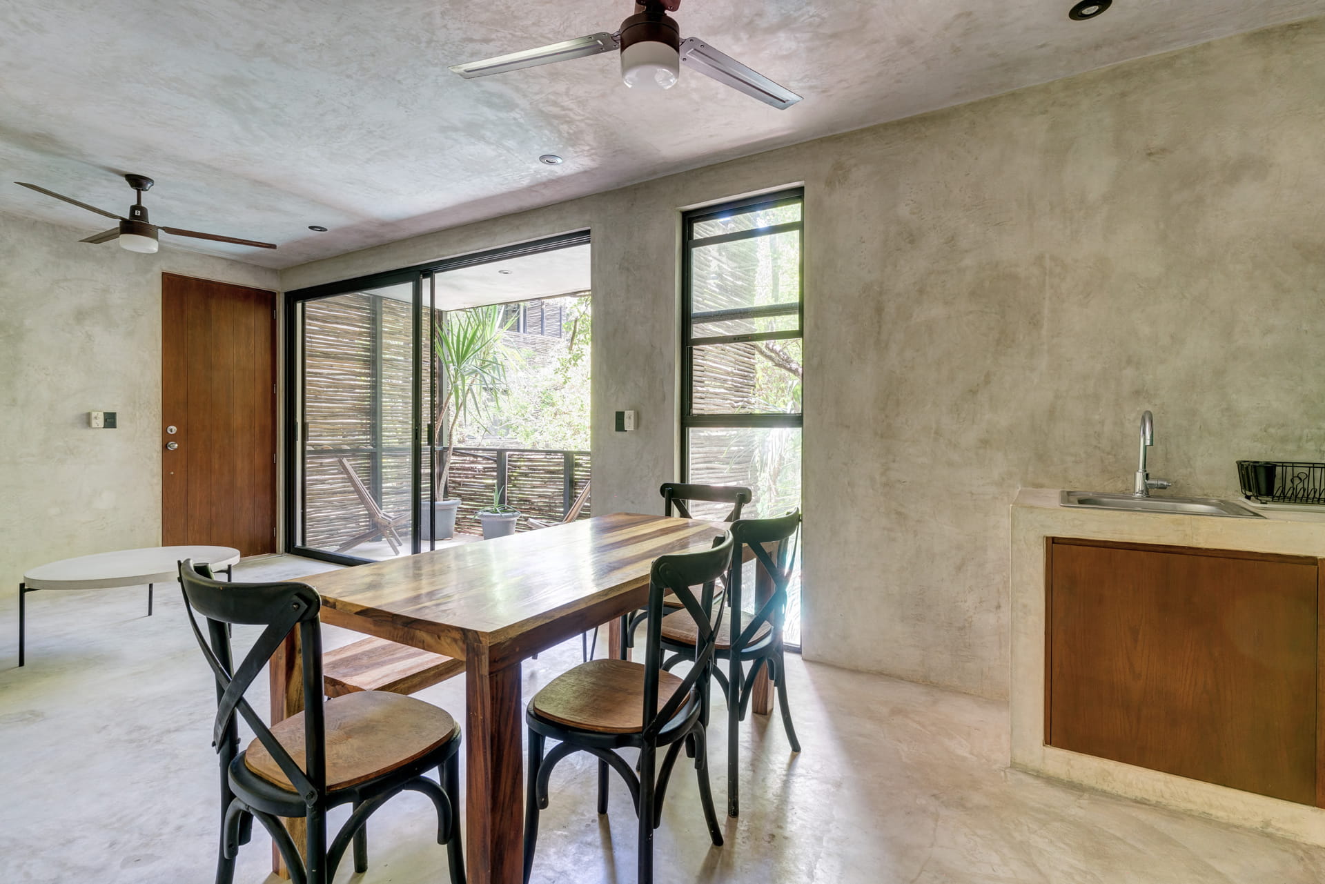 two bedroom condo at la veleta sukha 209 table and terrace