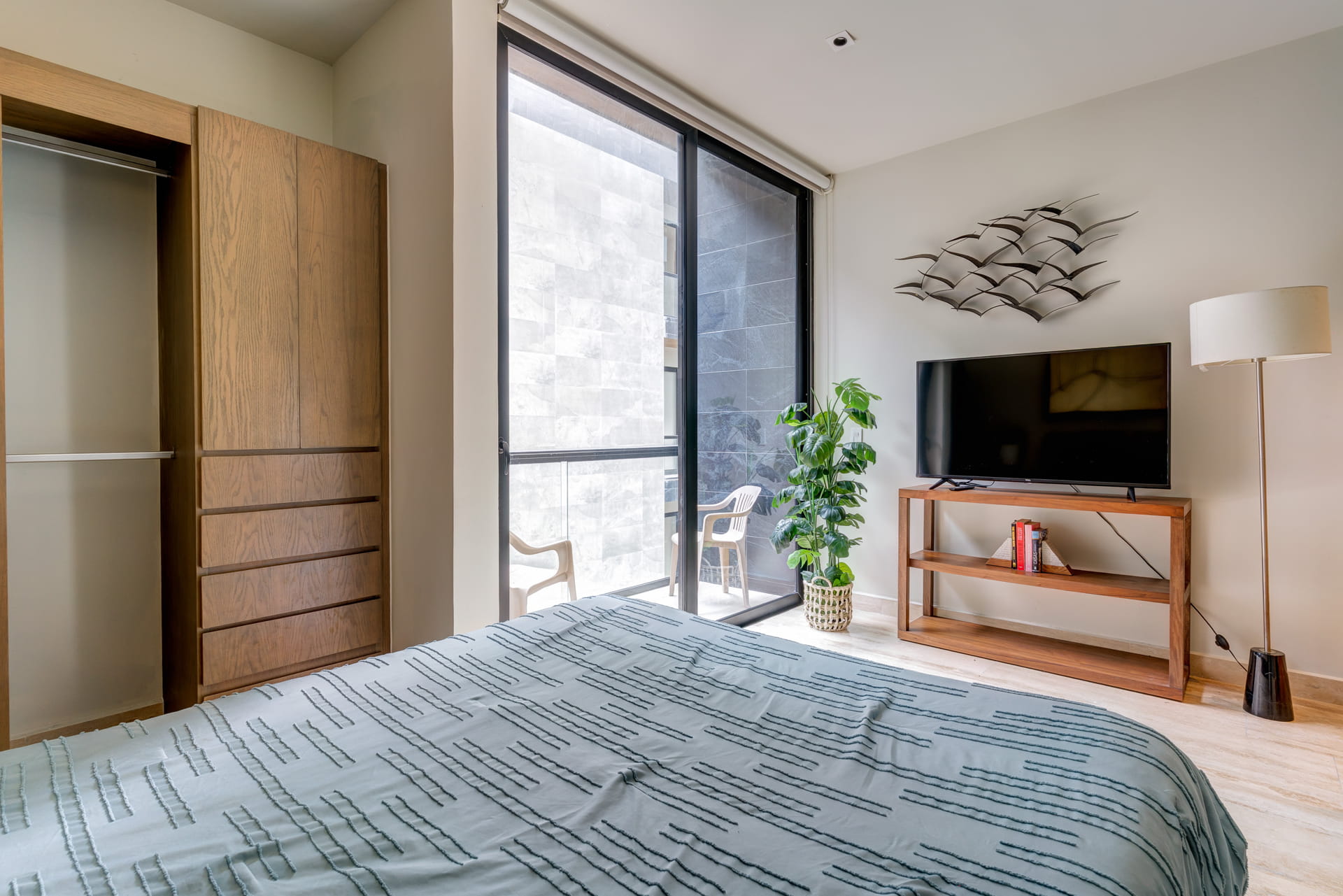 condo for sale in playa del carmen musa del carmen bedroom with terrace