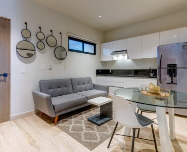 condo for sale in playa del carmen musa del carmen living area
