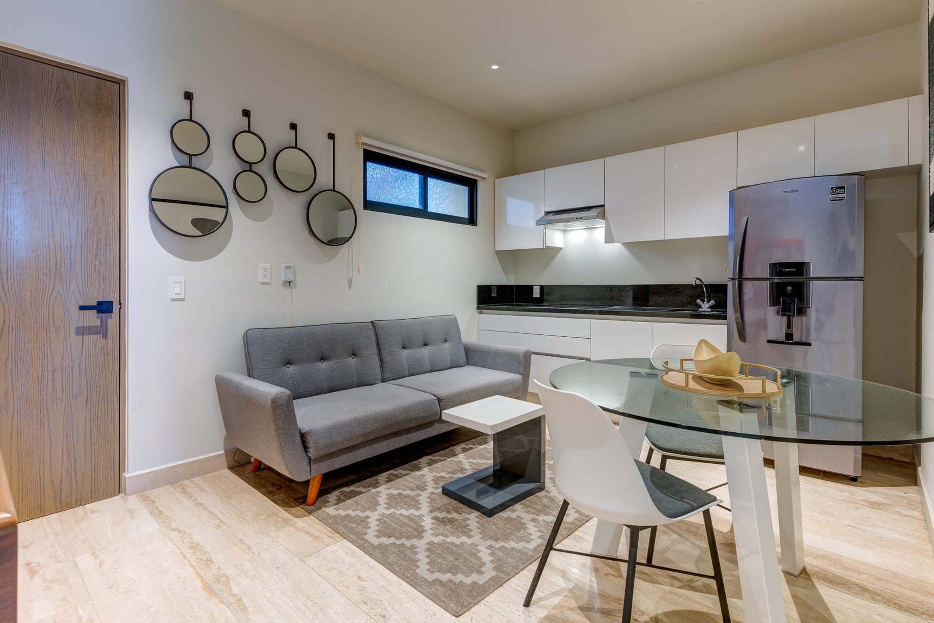 condo for sale in playa del carmen musa del carmen living area