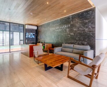 condo for sale in playa del carmen musa del carmen lobby entrance