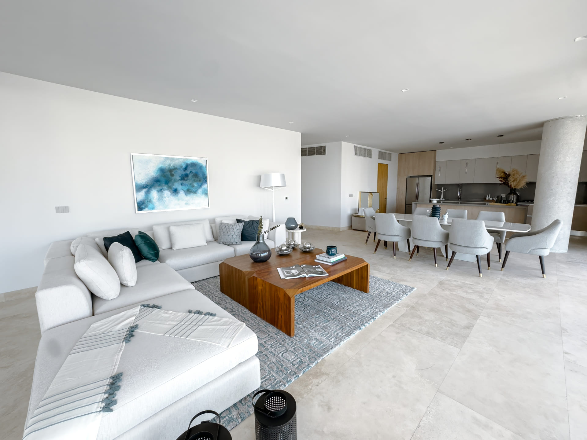 real estate puerto cantun alba living room with terrace