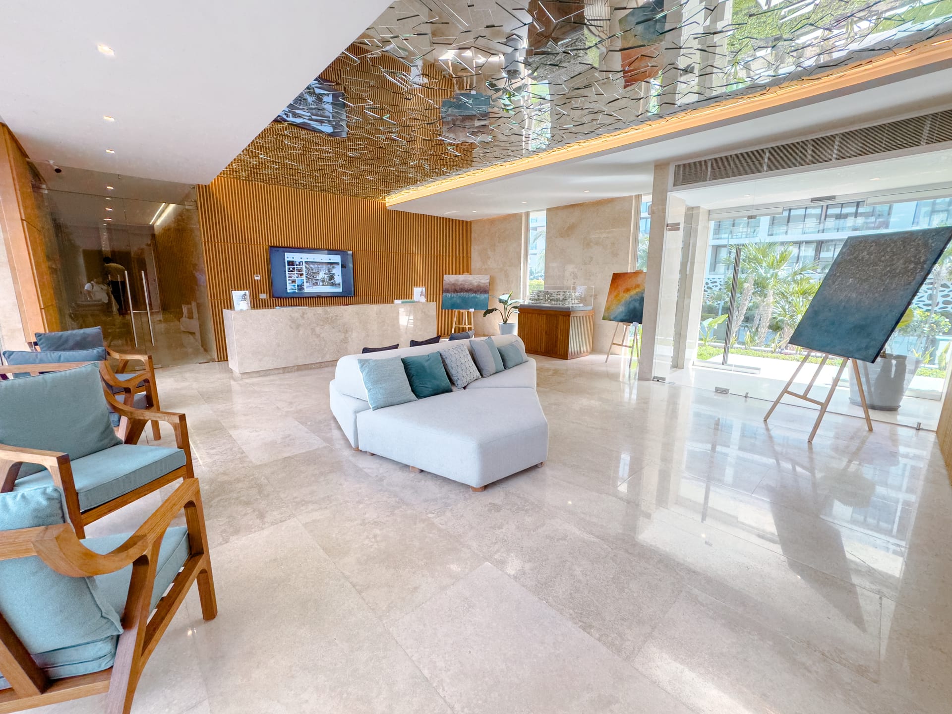 real estate puerto cantun alba lobby