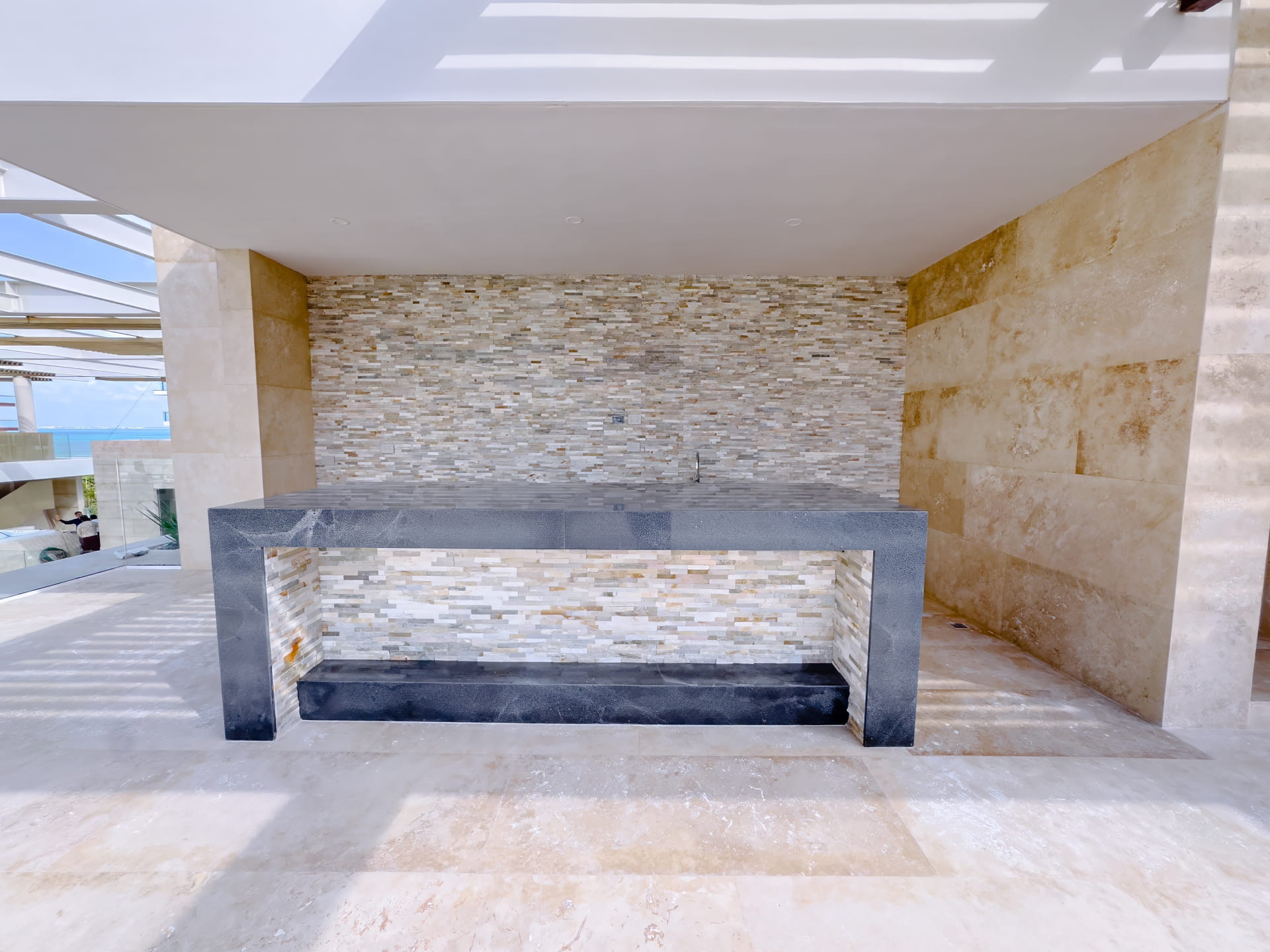 real estate puerto cantun alba rooftop barbecue bar