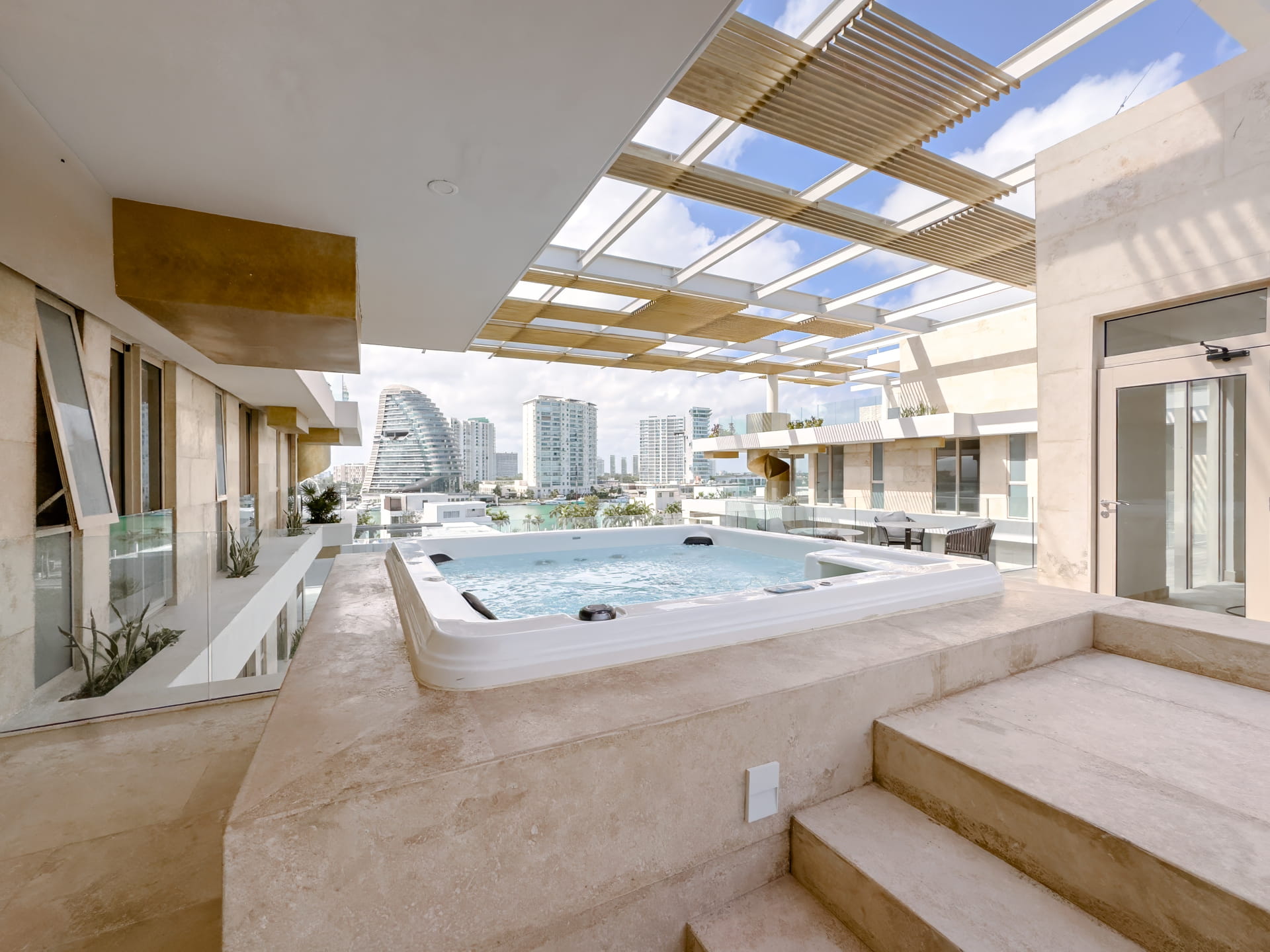 real estate puerto cantun alba rooftop with jacuzzi