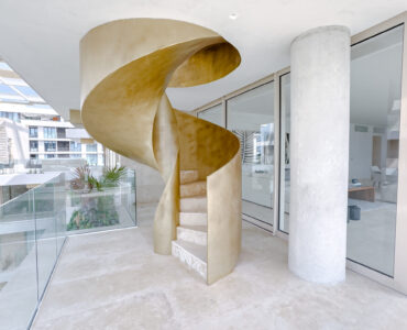 real estate puerto cantun alba stairs to private rooftop