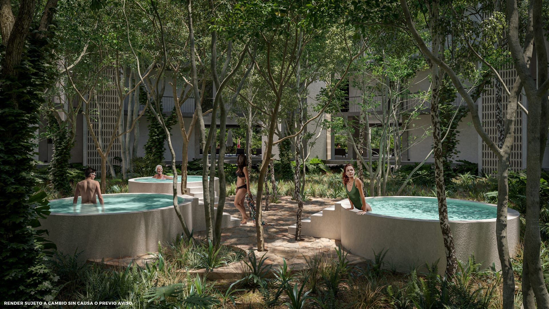 sek tulum country club condos for sale sek area de jacuzzis
