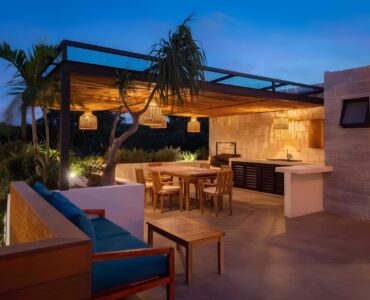 sundara two bedroom condo for sale in tulum barbecue area