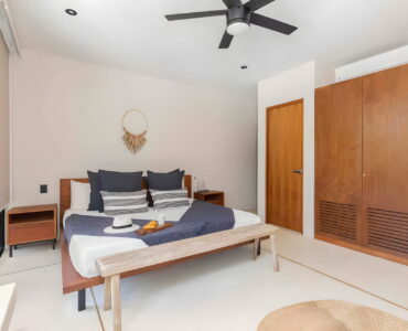 sundara two bedroom condo for sale in tulum bedroom with closets