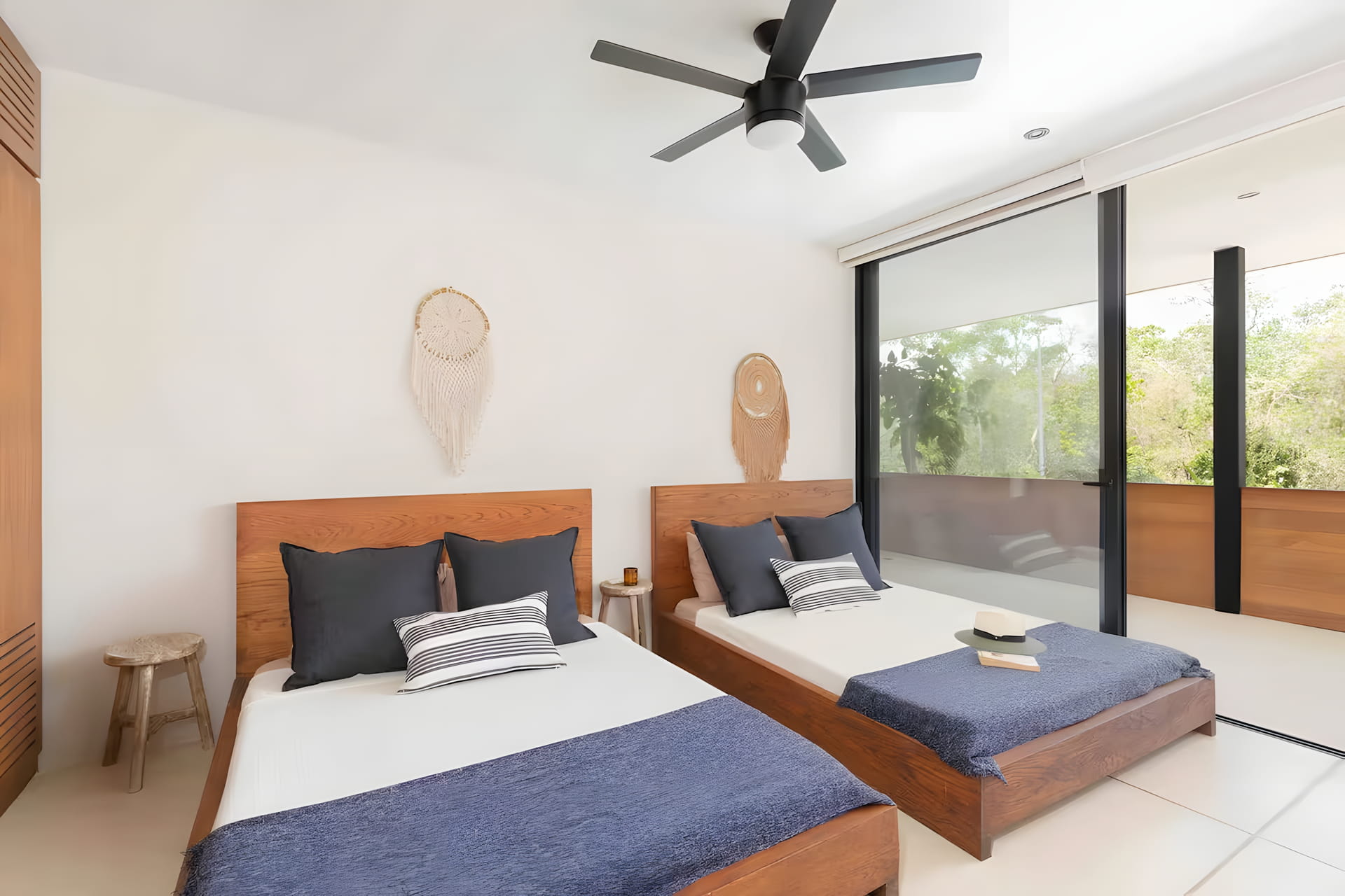 sundara two bedroom condo for sale in tulum guest bedroom with terrace
