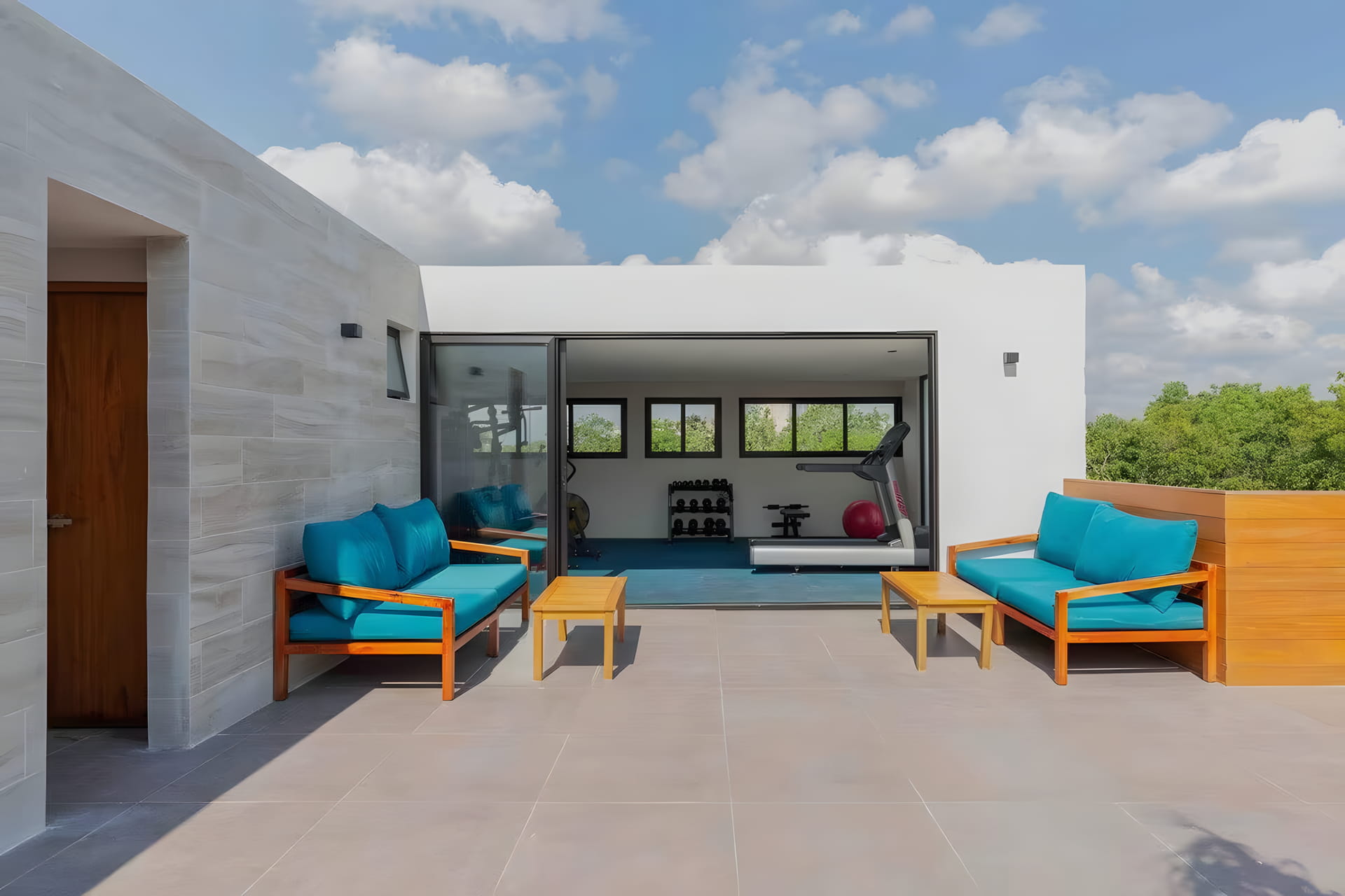sundara two bedroom condo for sale in tulum rooftop lounge