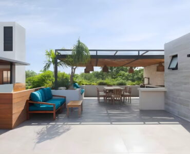 sundara two bedroom condo for sale in tulum rooftop with grill area