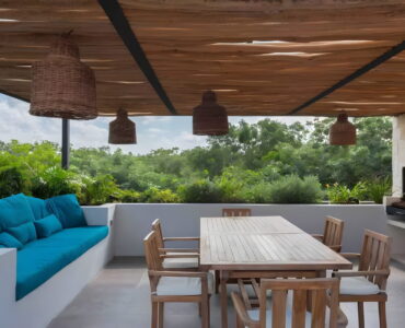 sundara two bedroom condo for sale in tulum terrace rooftop with jungle view