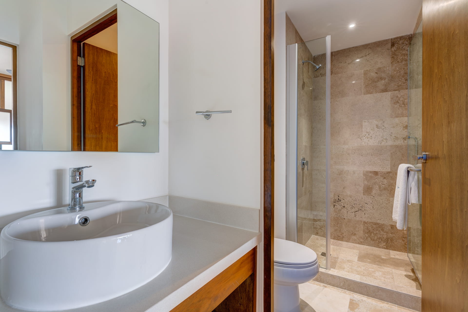 condo for sale in playa del carmen one bedroom condo ipana c208 bathroom shower