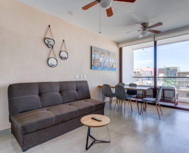 playa del carmen condos for sale 2 bedroom condo tzalam living room