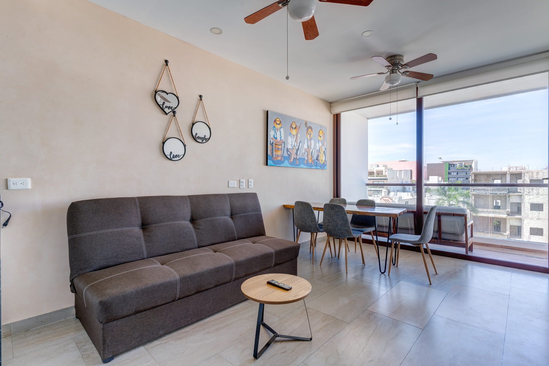 playa del carmen condos for sale 2 bedroom condo tzalam living room