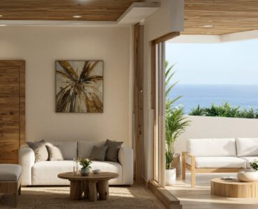 real estate in puerto morelos soulam living room with terrace