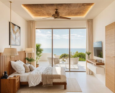 real estate in puerto morelos soulam master bedroom with ocean view