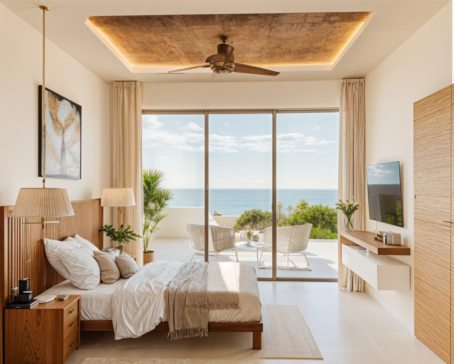 real estate in puerto morelos soulam master bedroom with ocean view
