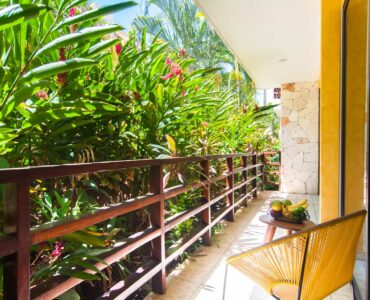 two bedroom ground floor condo in playa del carmen lunada balcony
