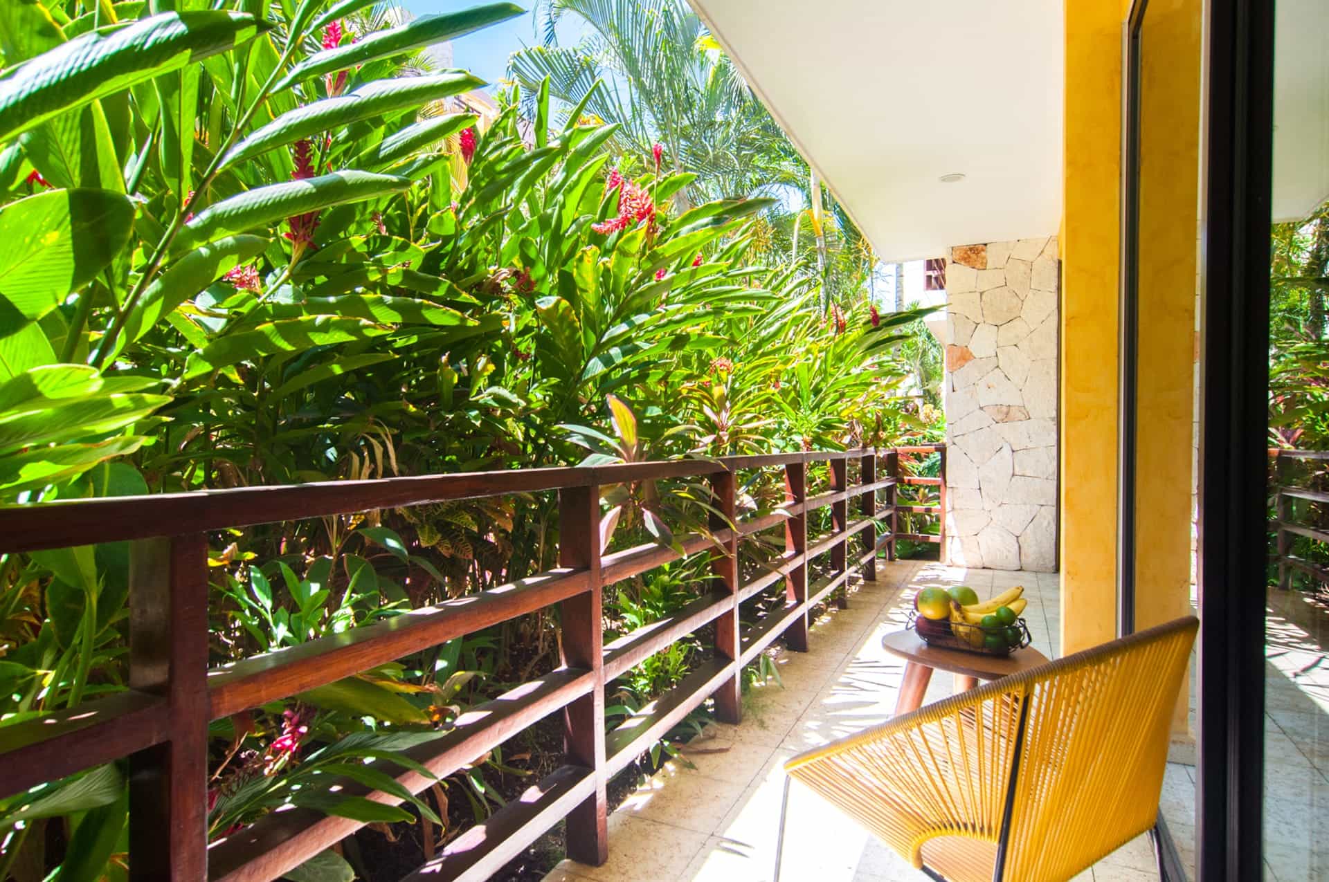 two bedroom ground floor condo in playa del carmen lunada balcony