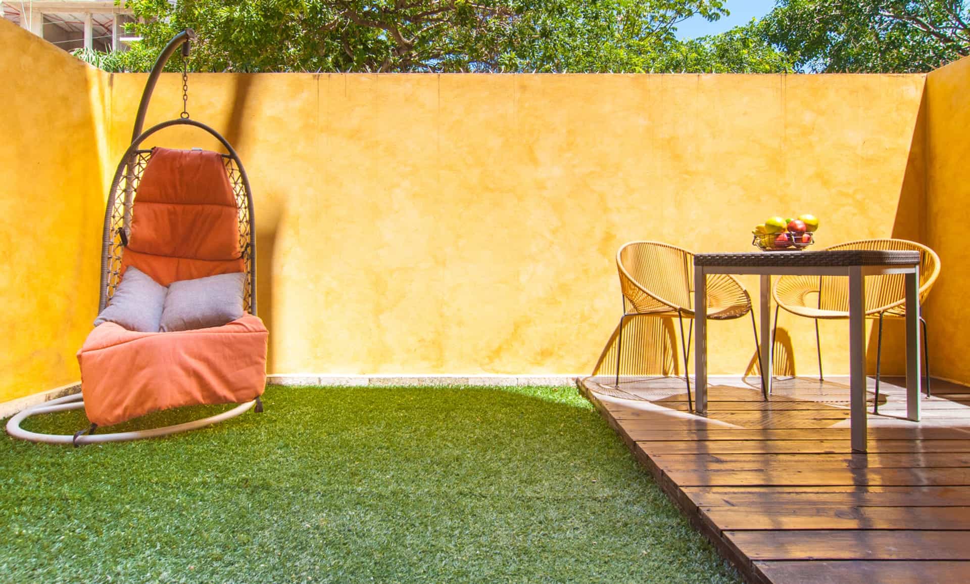 two bedroom ground floor condo in playa del carmen lunada garden