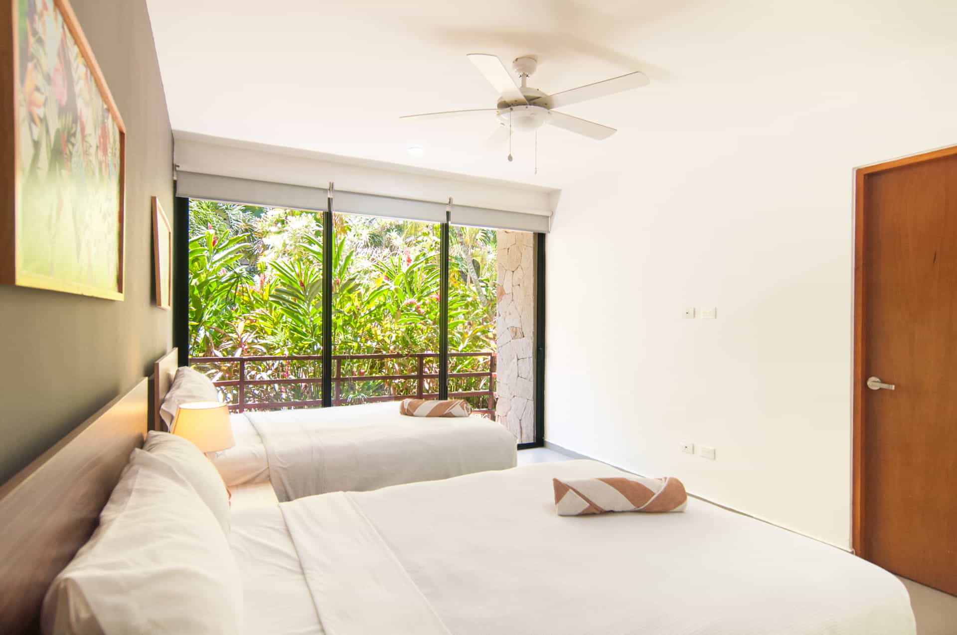 two bedroom ground floor condo in playa del carmen lunada guest room with terrace